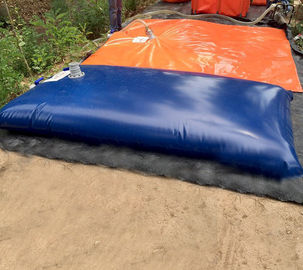 Durable Corrosion Resistant PVC Flexible Blue Storage Water Bladder Tank For Liquid